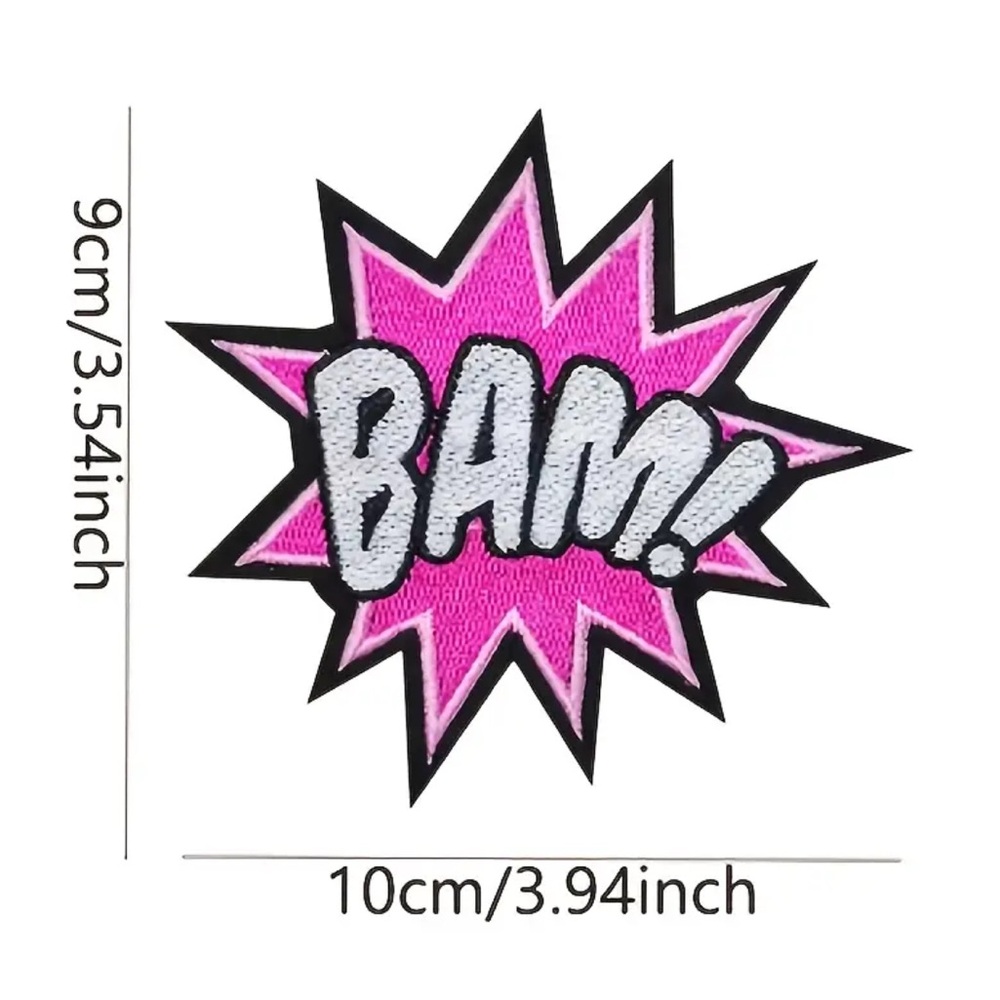 Pink Comic Style Patch - Picture 2 of 3